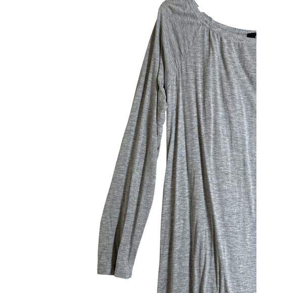 Clothink Women's Off Shoulder Long Sleeve Tunic Swing A-line Dress Size XL Gray - Picture 2 of 6